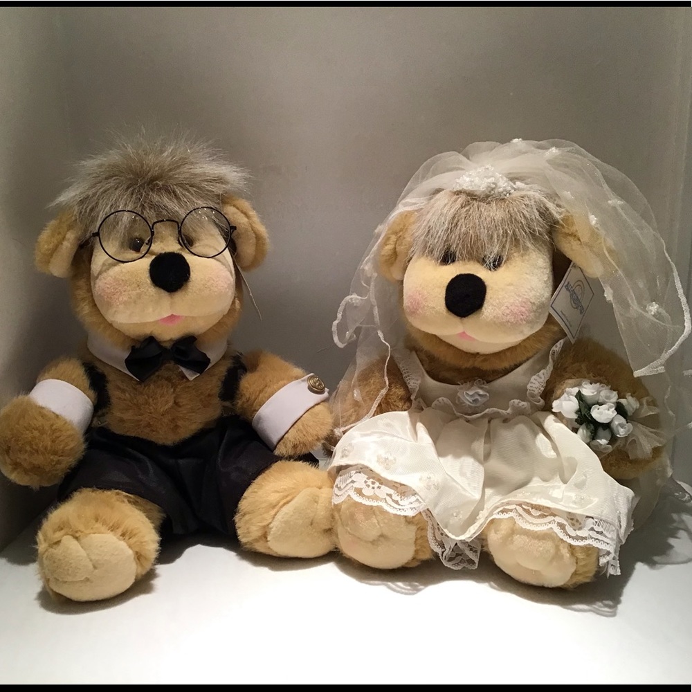 All Stuffed Up Plush Teddy Bears Bride and Groom
